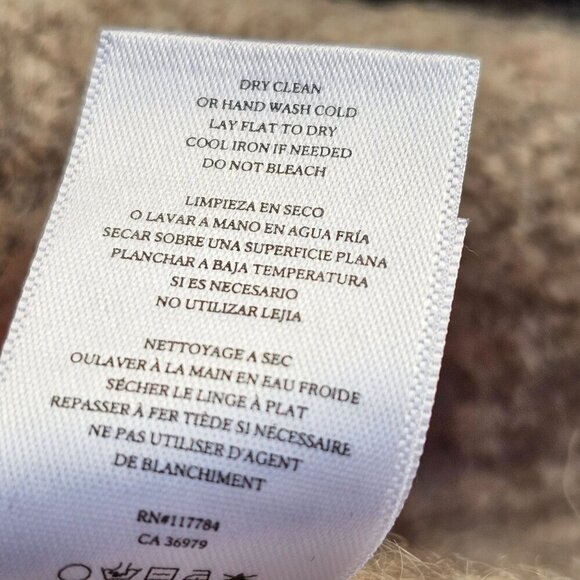 Rails Animal Print Crewneck Sweater Womens Sz XS Alpaca Wool Crew Neck Long Slv - Picture 7 of 7